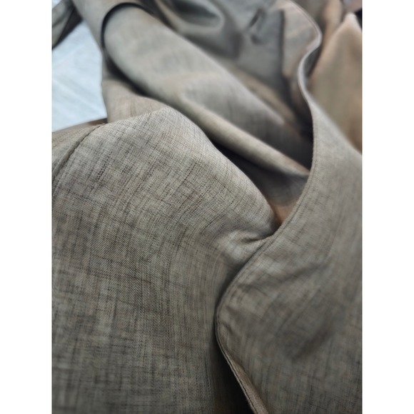 J. Gallery Petite Trench Coat Women 5/6 Olive Green Belted Double Breasted Liner - Picture 10 of 12